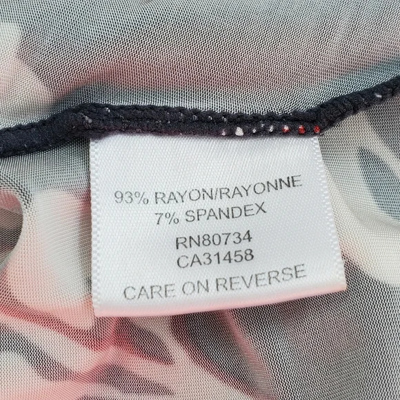 BCBGMAXAZRIA Floral Wrap Dress, Size XXS - Picture 7 of 7